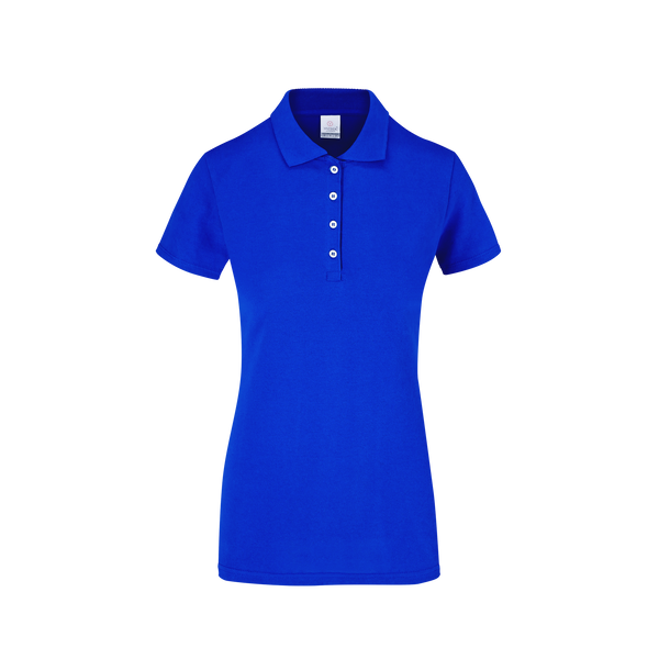 Playera Tipo Polo Pique Con Silueta Para Dama Color Royal