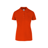 Playera Tipo Polo Piqué con Silueta Para Dama •50% Algodón-50% Poliéster• Color Naranja