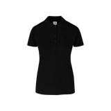 Playera Tipo Polo Piqué con Silueta Para Dama •50% Algodón-50% Poliéster• Color Negro