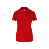 Playera Tipo Polo Piqué con Silueta Para Dama •50% Algodón-50% Poliéster• Color Rojo