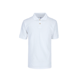 Playera tipo Polo Pique Unisex Para Joven Color Blanco