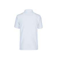 Playera tipo Polo Pique Unisex Para Joven Color Blanco