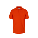 Playera tipo Polo Pique Unisex Para Joven Color Naranja