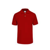 Playera tipo Polo Pique Unisex Para Joven Color Rojo