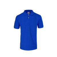 Playera tipo Polo Pique Unisex Para Joven Color Royal