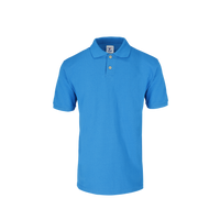 Playera tipo Polo Pique Unisex Para Joven Color Turquesa