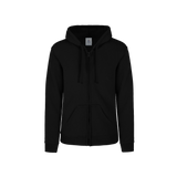 Sudadera con Capucha, Cangurera y Cierre Unisex para Adulto Color Negro