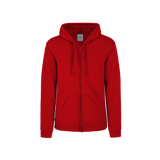 Sudadera con Capucha, Cangurera y Cierre Unisex para Adulto Color Rojo