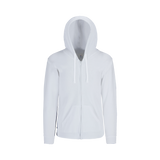 Sudadera Con Capucha Cangurera Y Cierre Unisex Para Joven Color Blanco