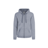 Sudadera Con Capucha Cangurera Y Cierre Unisex Para Joven Color Gris Jaspe