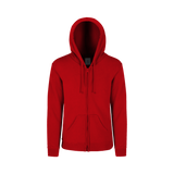 Sudadera Con Capucha Cangurera Y Cierre Unisex Para Joven Color Rojo