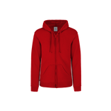 Sudadera Con Capucha Cangurera Y Cierre Unisex Para Joven Color Rojo