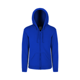 Sudadera Con Capucha Cangurera Y Cierre Unisex Para Joven Color Royal