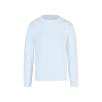 Sudadera Cuello Redondo Unisex para Adulto Color Blanco